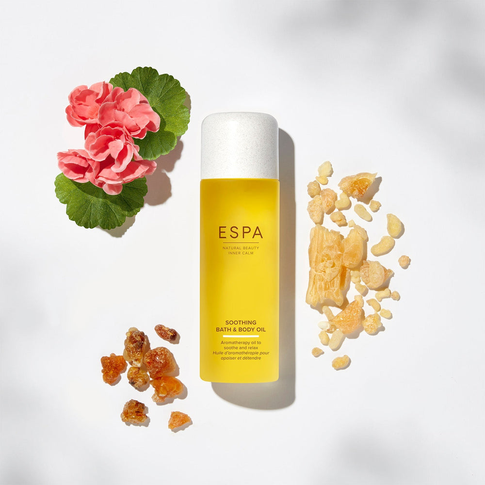 ESPA Soothing Bath Oil & Mineral Crystals - Verified Authentic Packaging