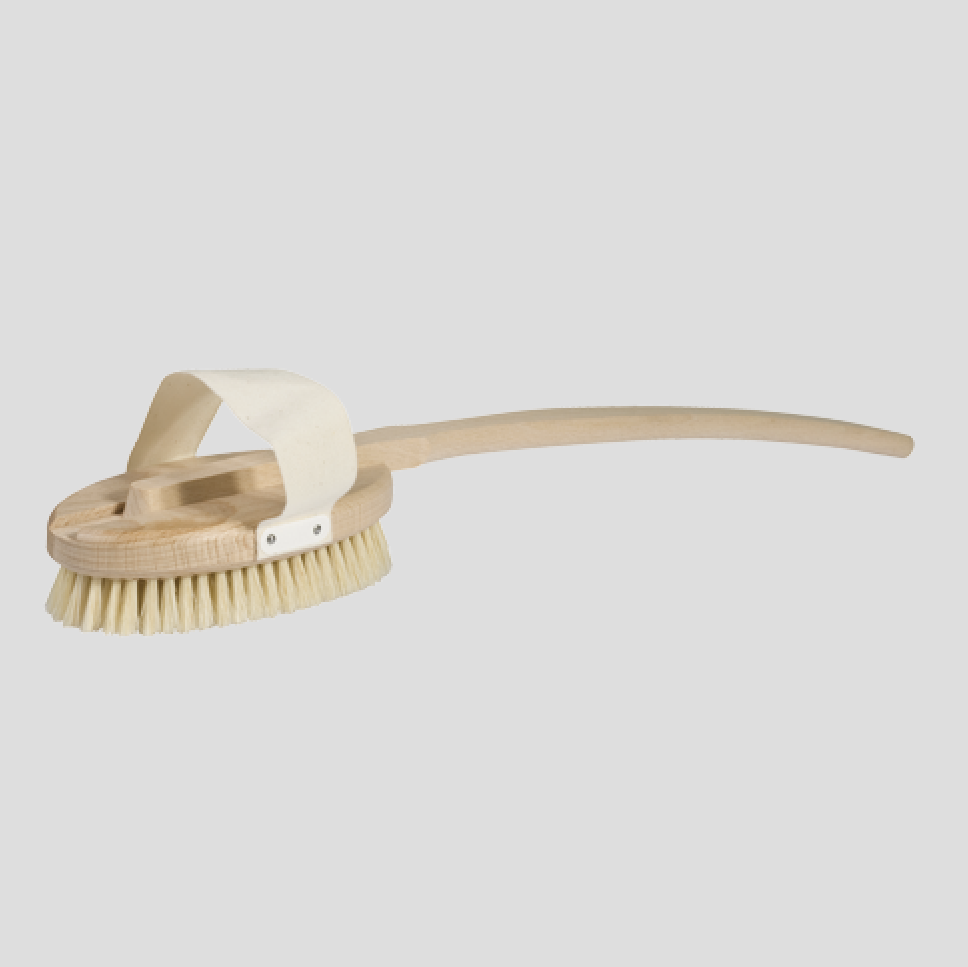 Bürstenhaus Redecker Sisal Massage Brush with Long Handle - Verified Authentic Packaging