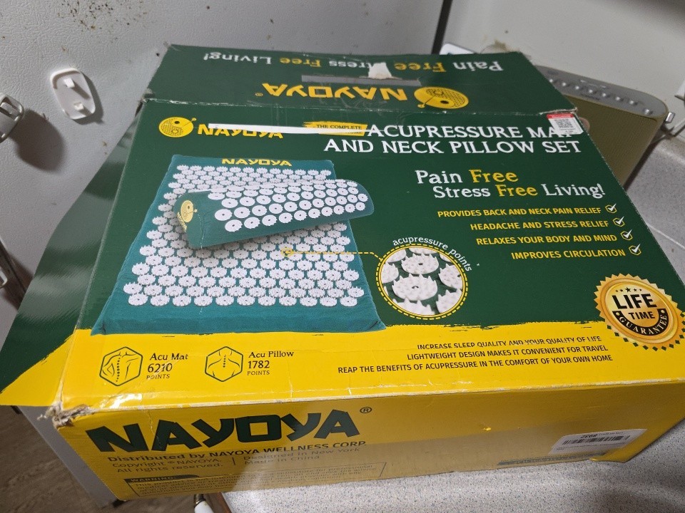 Nayoya Acupressure Mat and Neck Pillow Set - Verified Authentic Packaging