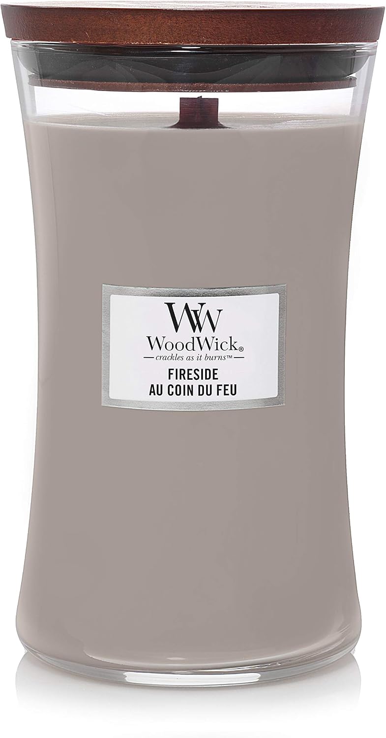 WoodWick Fireside Hourglass Scented Candle - Verified Authentic Packaging