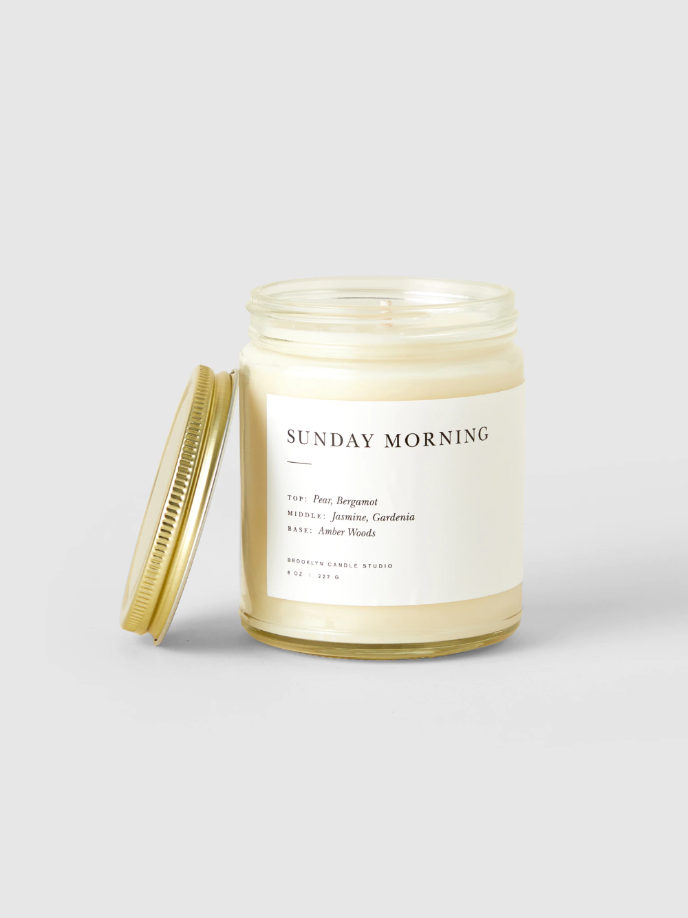 Brooklyn Candle Studio Sunday Morning Minimalist Candle - Verified Authentic Packaging