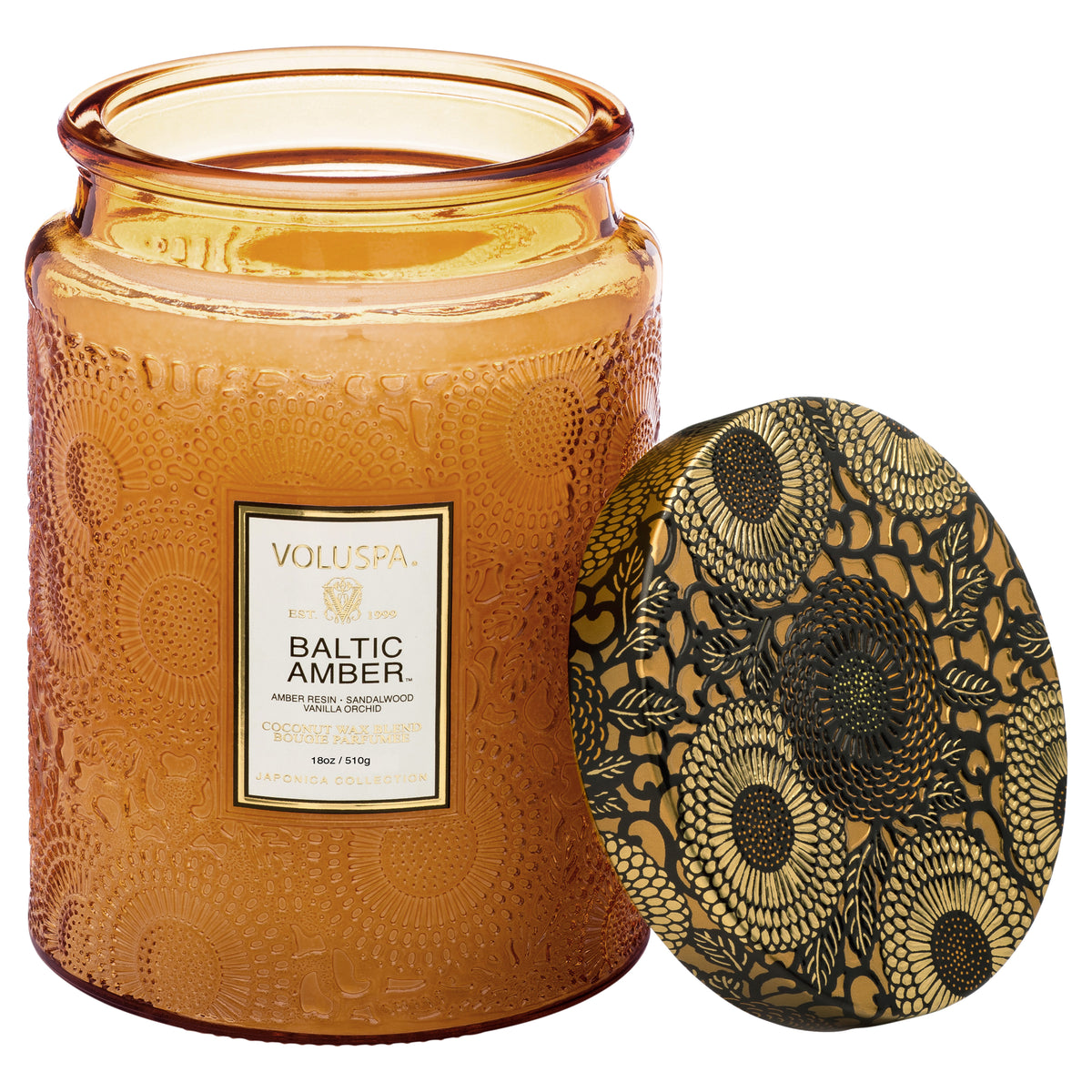 Voluspa Baltic Amber Large Jar Candle - Verified Authentic Packaging