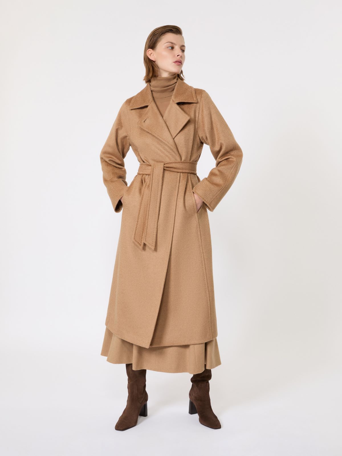 Max Mara Manuela Icon Double-Breasted Wool Coat - Ảnh sản phẩm thực tế chính hãng