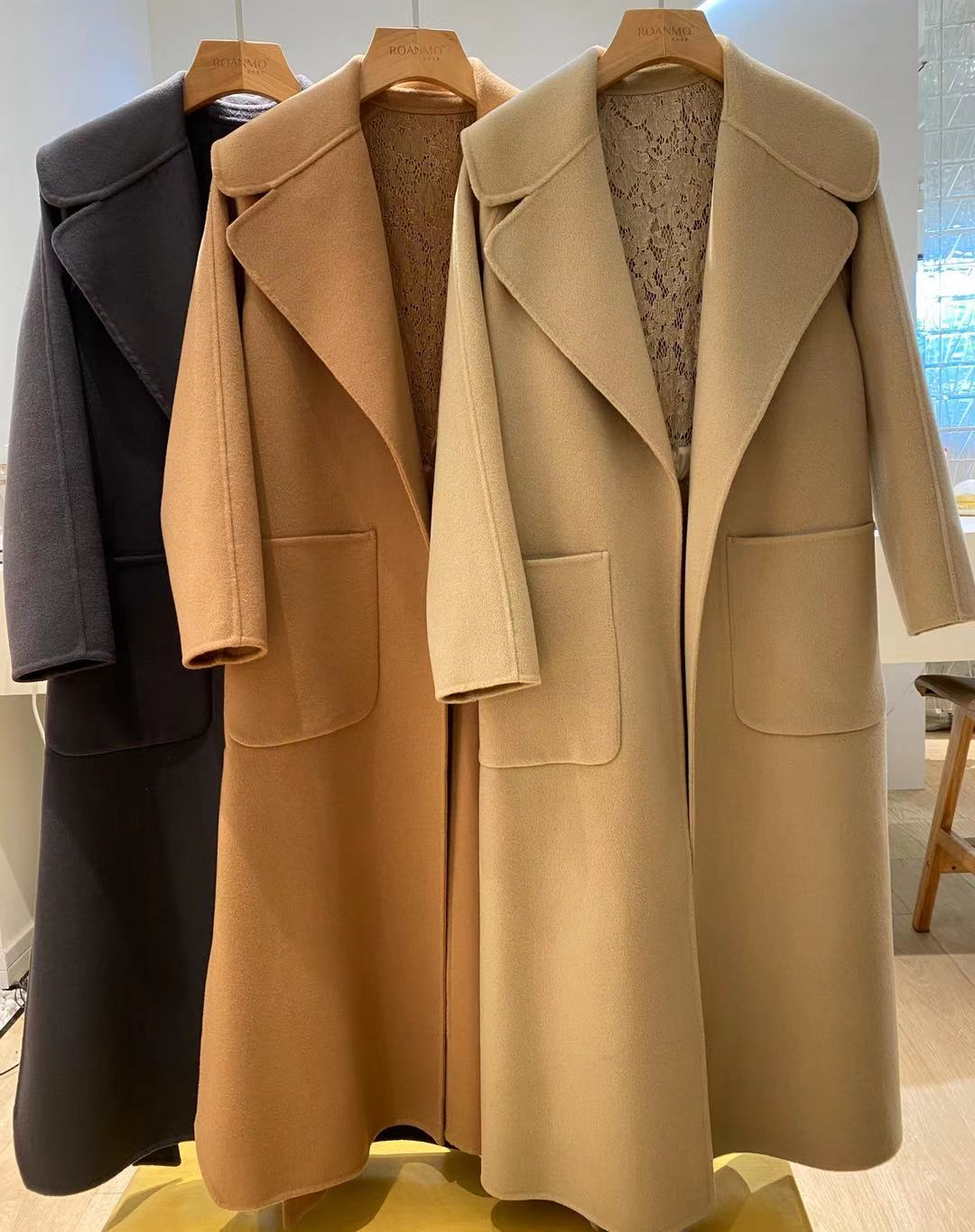 The Curated The Classic Double-Faced Coat in Camel - Ảnh sản phẩm thực tế chính hãng