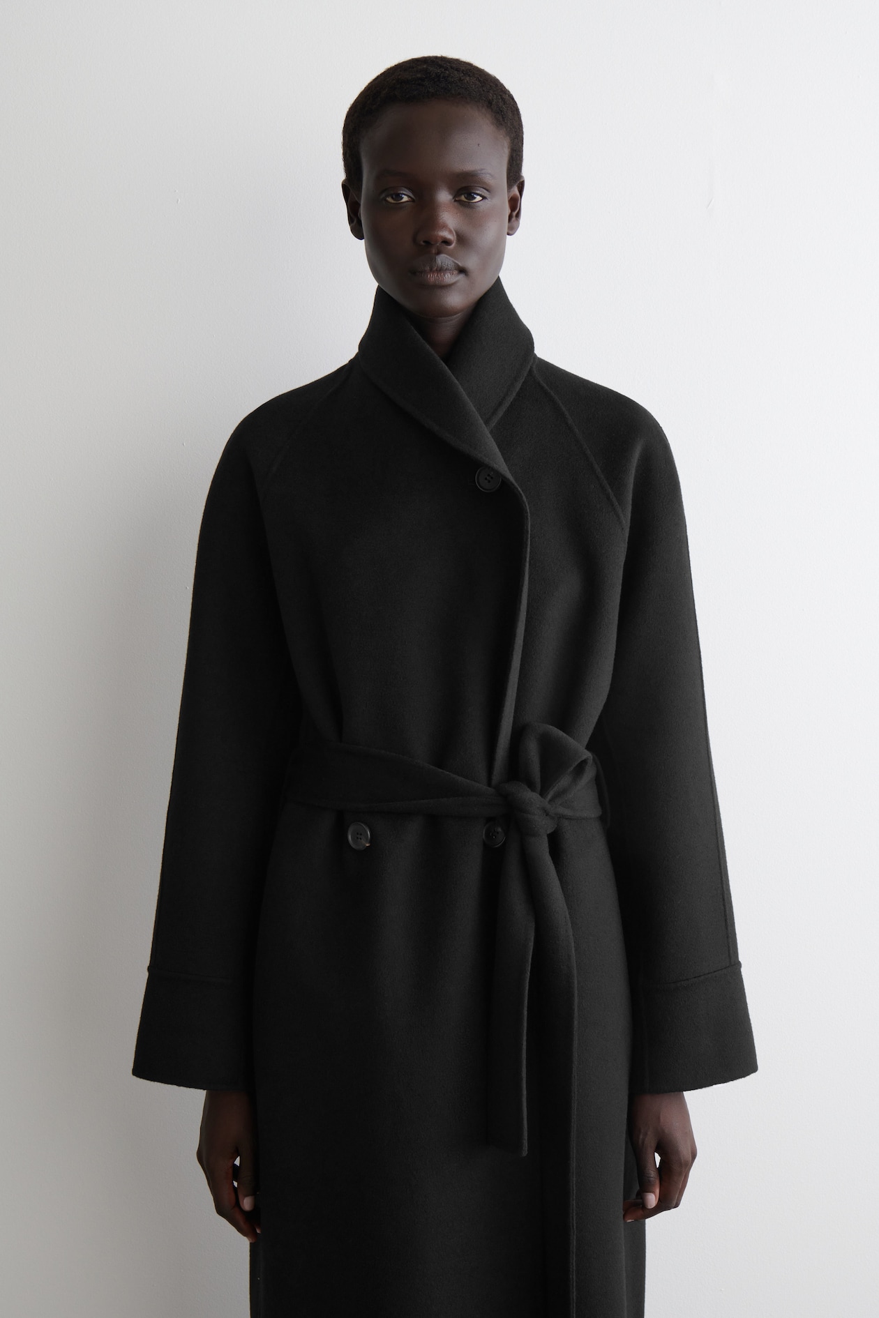 Cos Double-Faced Wool Wrap Coat - Ảnh sản phẩm thực tế chính hãng