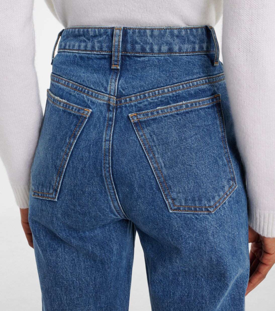 Khaite The Danielle High-Rise Straight-Leg Jeans - Verified Authentic Packaging