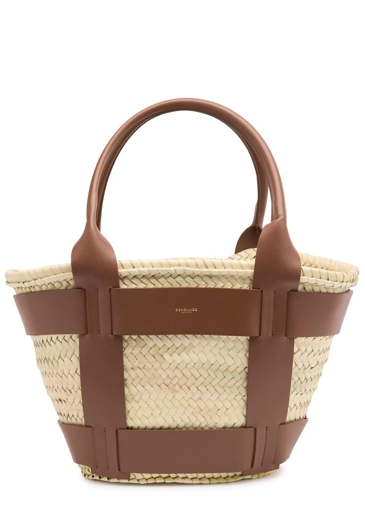 DeMellier The Santorini Basket Bag in Natural Raffia - Verified Authentic Packaging