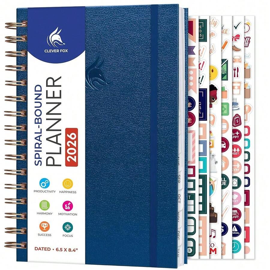 Clever Fox Habit Tracker & Goal-Setting Planner