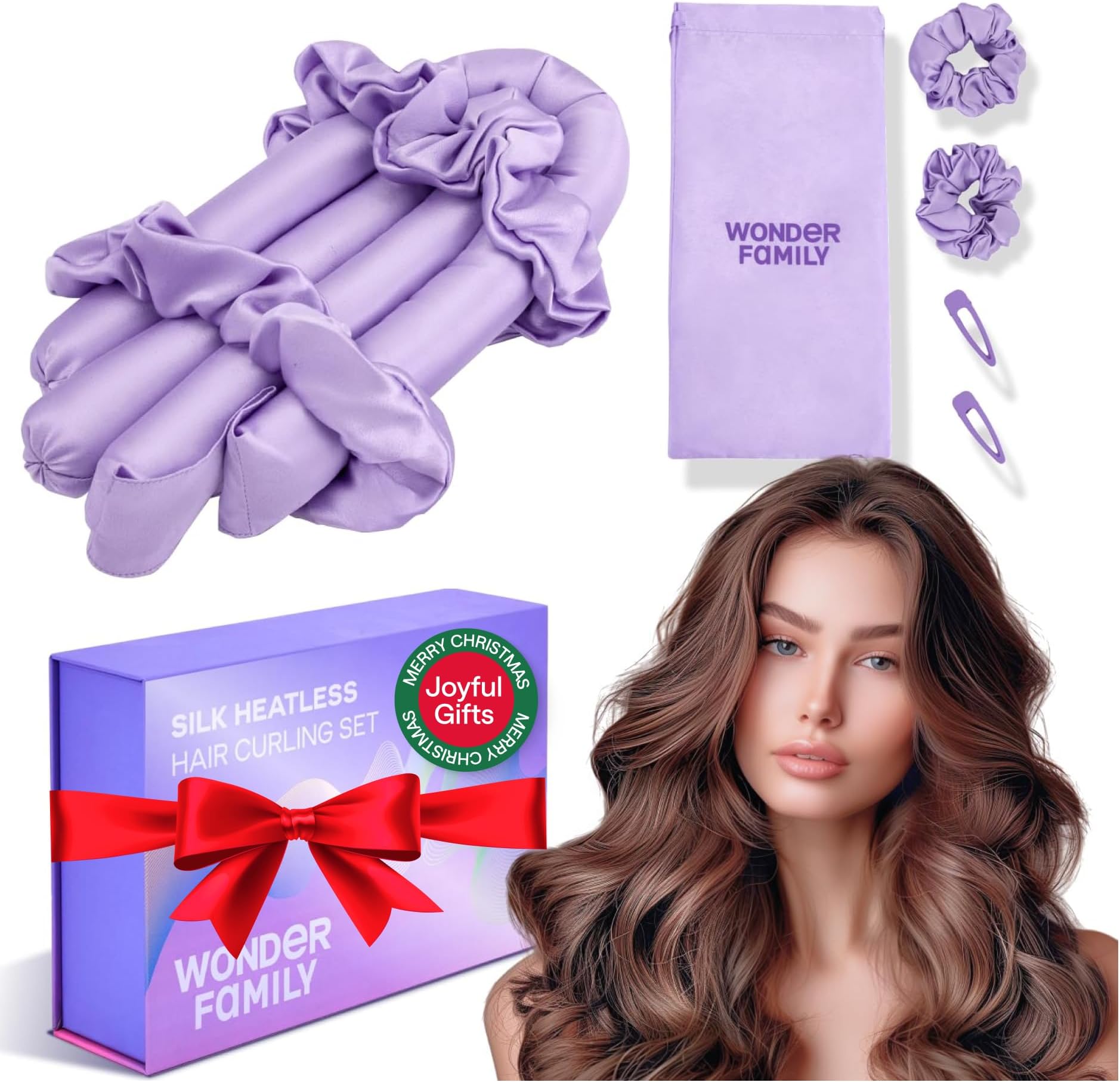 Dyson-Compatible Silk Heatless Curl Rollers Set