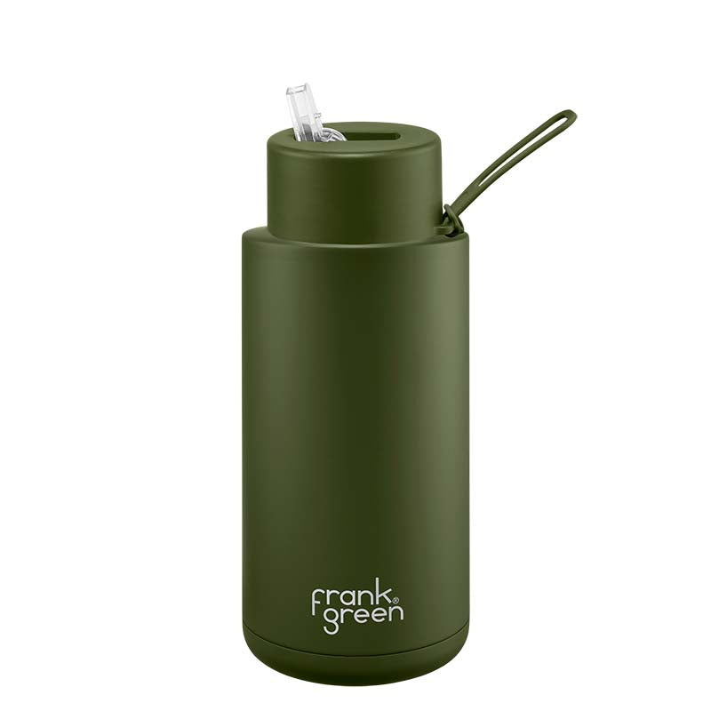 Frank Green Ceramic Reusable Bottle with Straw Lid