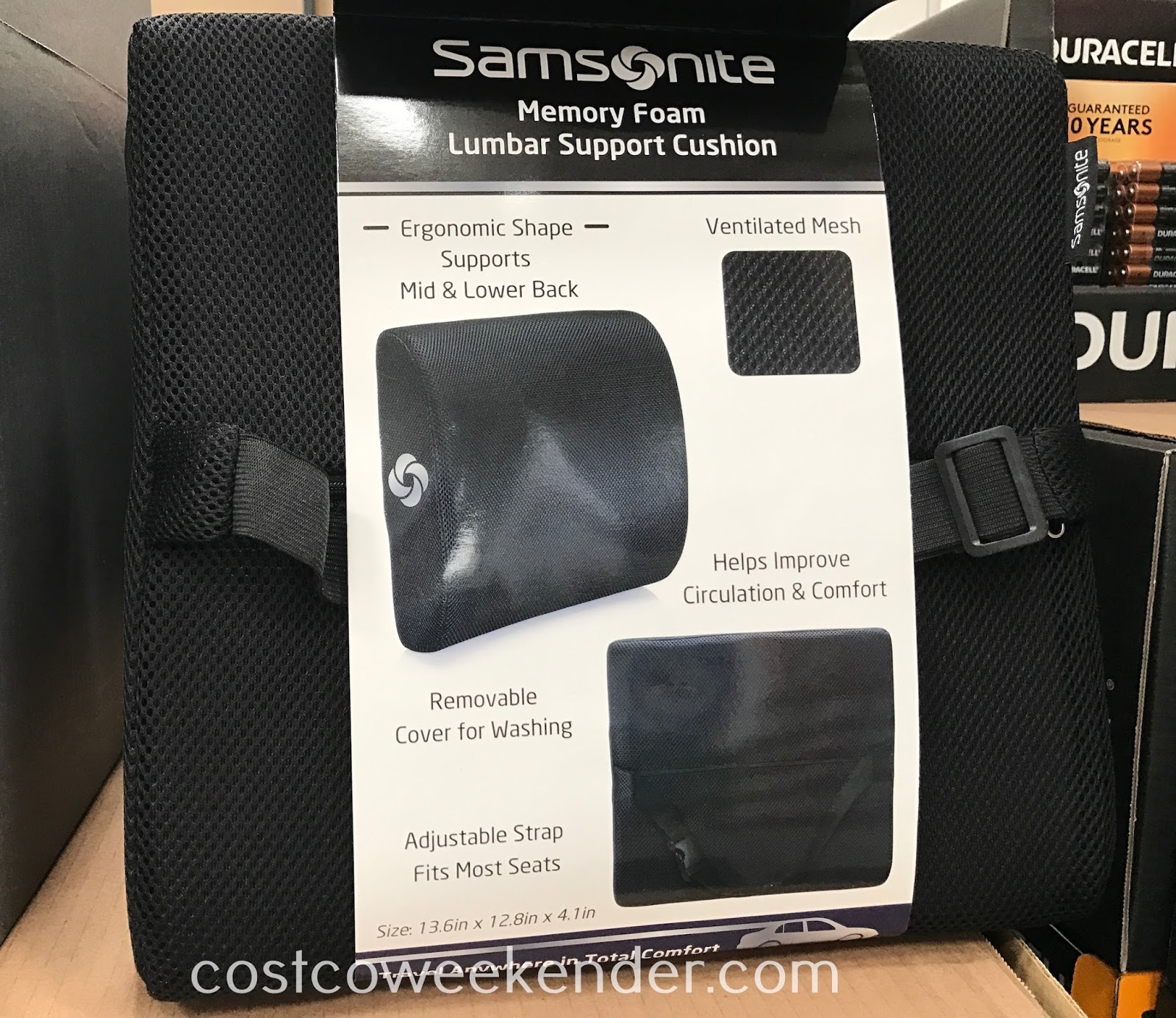 Samsonite Ergonomic Lumbar Support Cushion