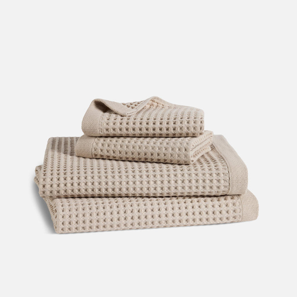 Brooklinen Organic Waffle Bath Sheet Set