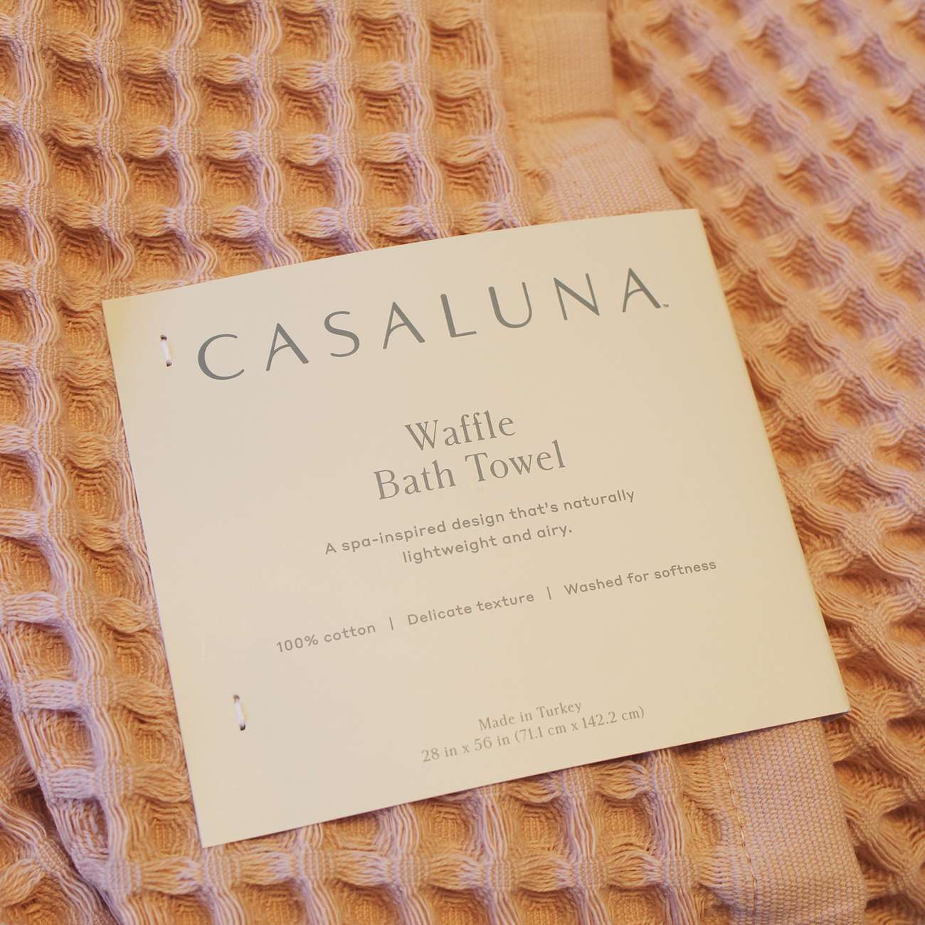 Casaluna Organic Waffle Bath Towel