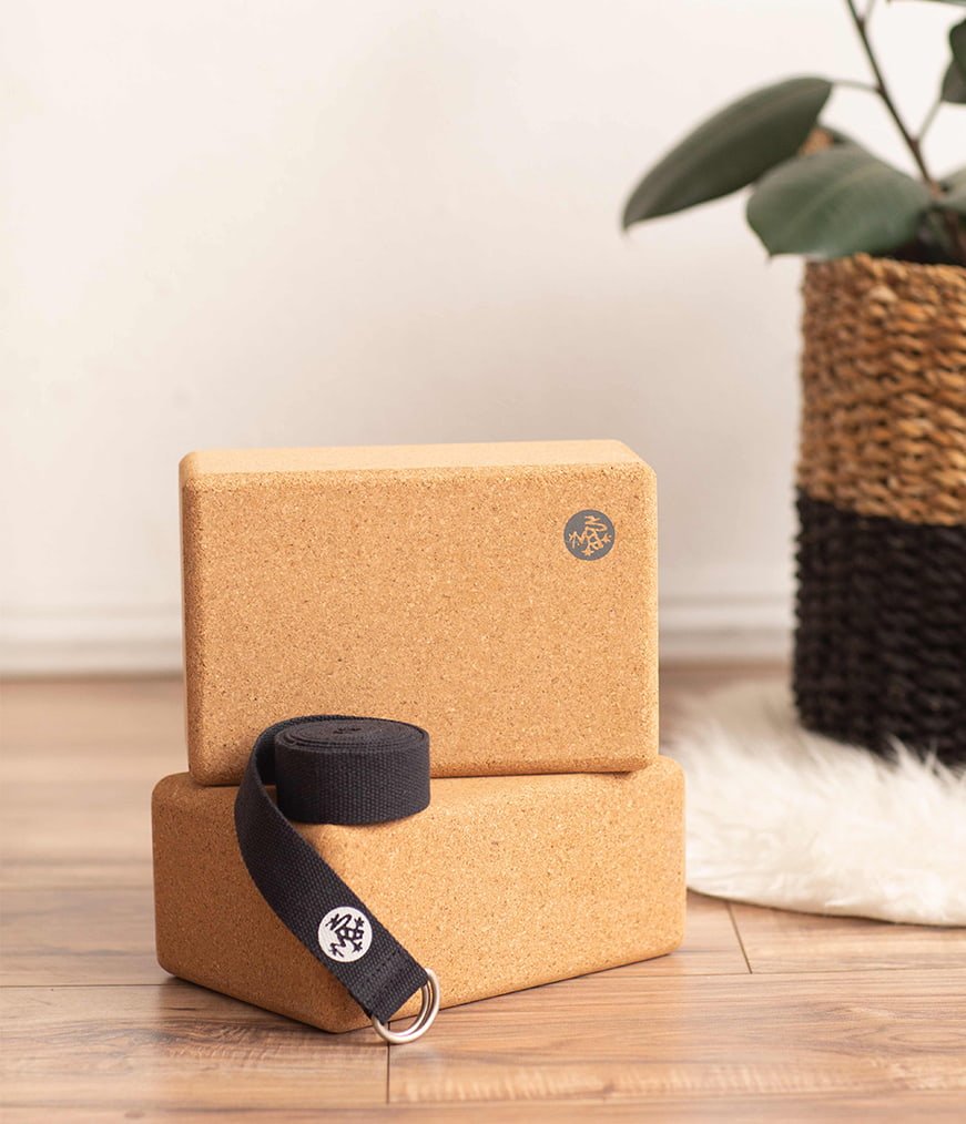 Manduka 100% Natural Cork Yoga Block (Pair)