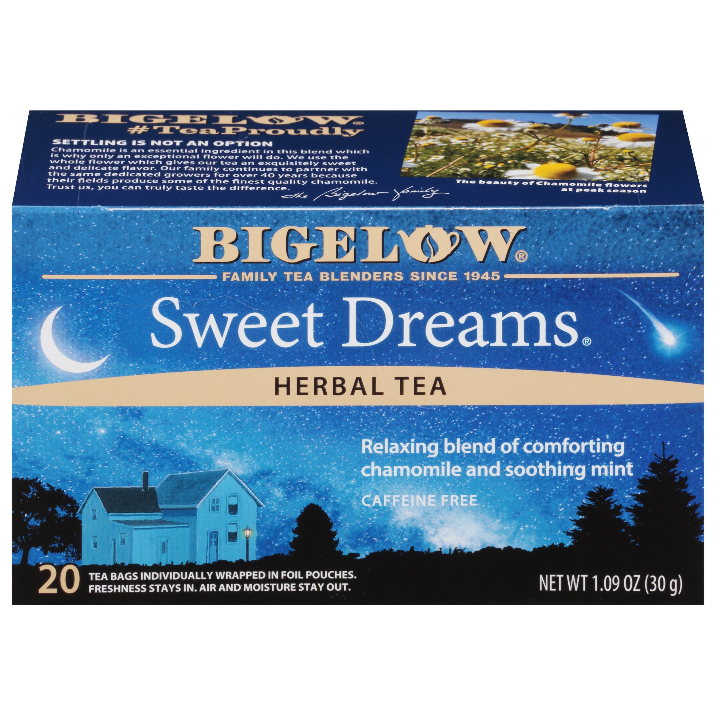 Bigelow Sweet Dreams Herbal Tea with Chamomile & Mint