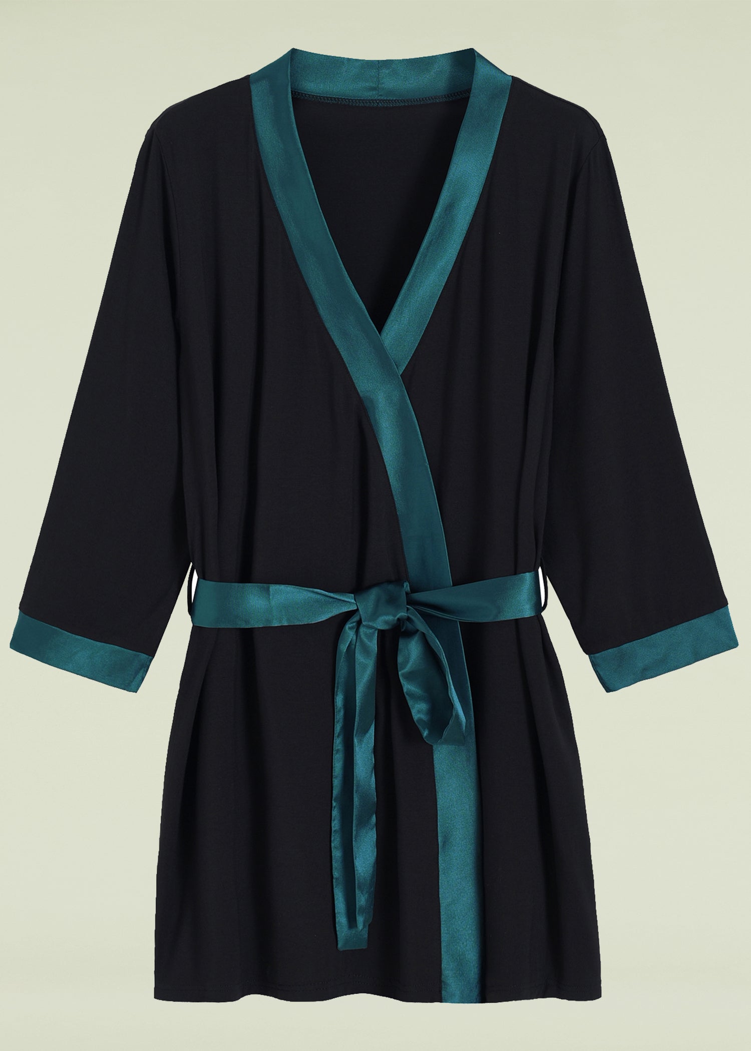 Aibrou Unisex Bamboo Viscose Kimono Spa Robe