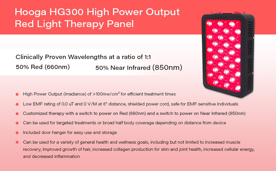 Hooga Red Light Therapy Device HG300