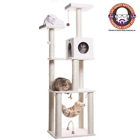 Armarkat Classic Wood Base Cat Tree Sisal Scratching Post