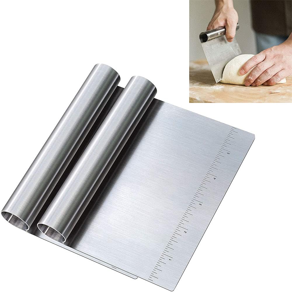 Bread Bosses Stainless Steel Bench Scraper & Dough Cutter