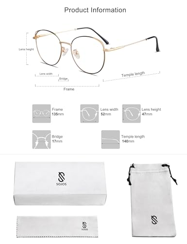 SOJOS Cat Eye Anti Blue Light Blocking Glasses SJ5027