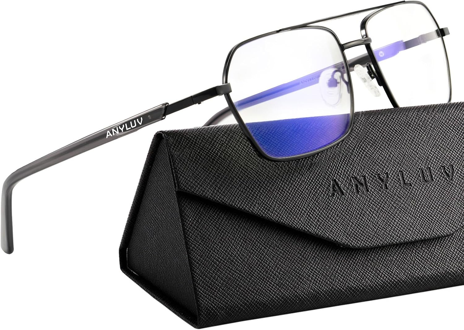 ANYLUV Blue Light Blocking Glasses Amber Tint