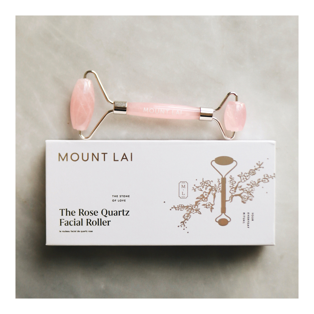 Mount Lai The De-Puffing Rose Quartz Facial Roller