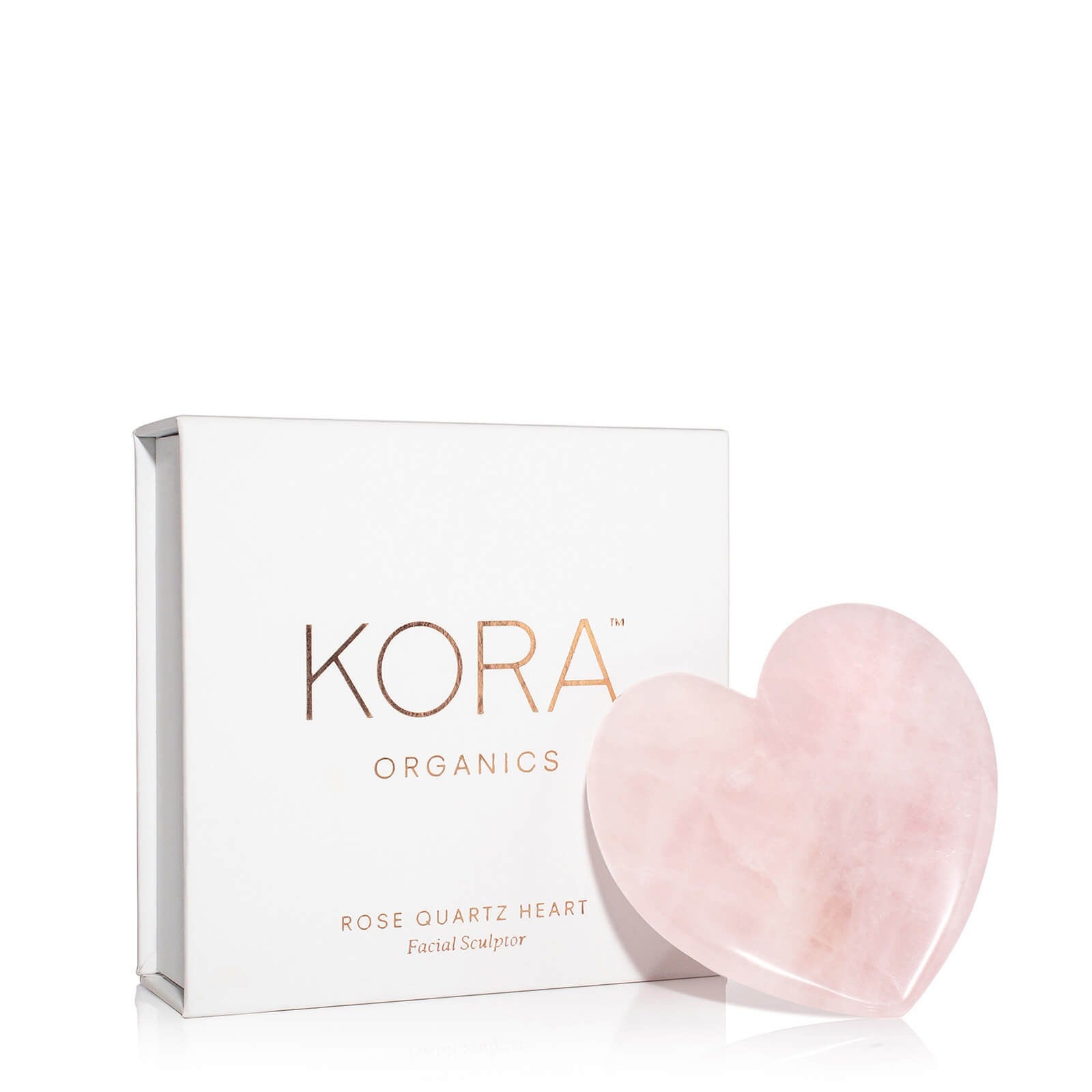 KORA Organics Rose Quartz Heart Facial Sculptor