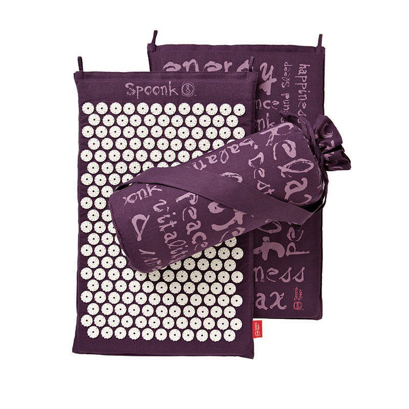 Spoonk Organic Hemp Acupressure Mat with Travel Foot Pad