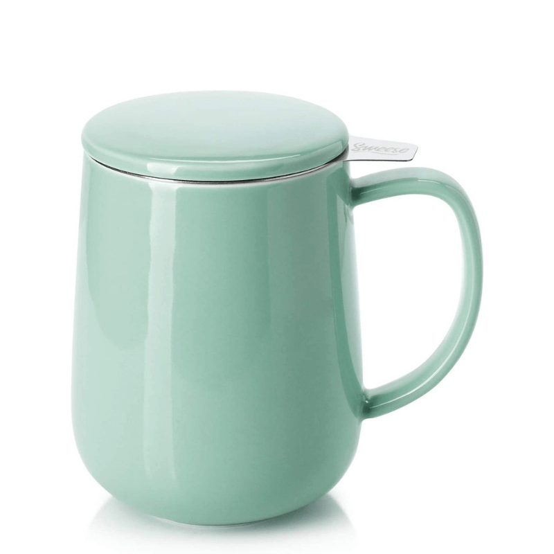 Sweese Borosilicate Glass Tea Infuser Mug with Lid