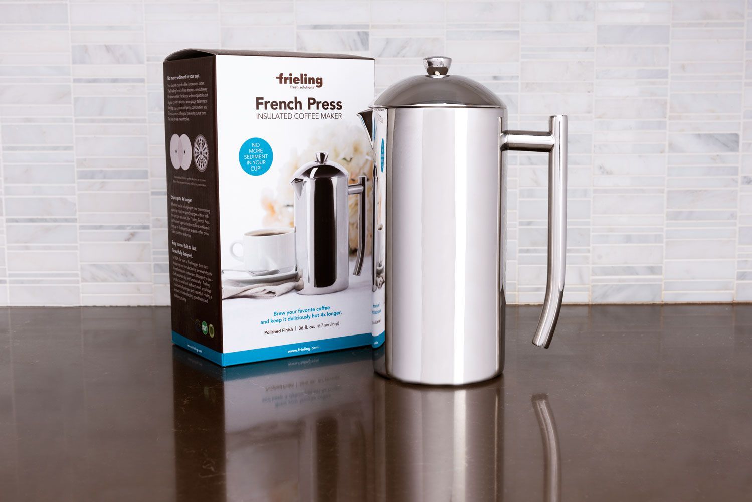 Frieling Double Wall Stainless Steel French Press Coffee Maker