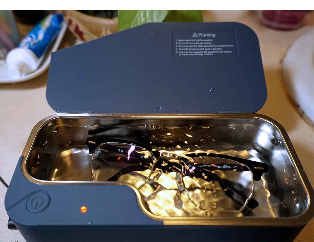 Kaimuet Ultrasonic Eyeglass Cleaner 48000Hz