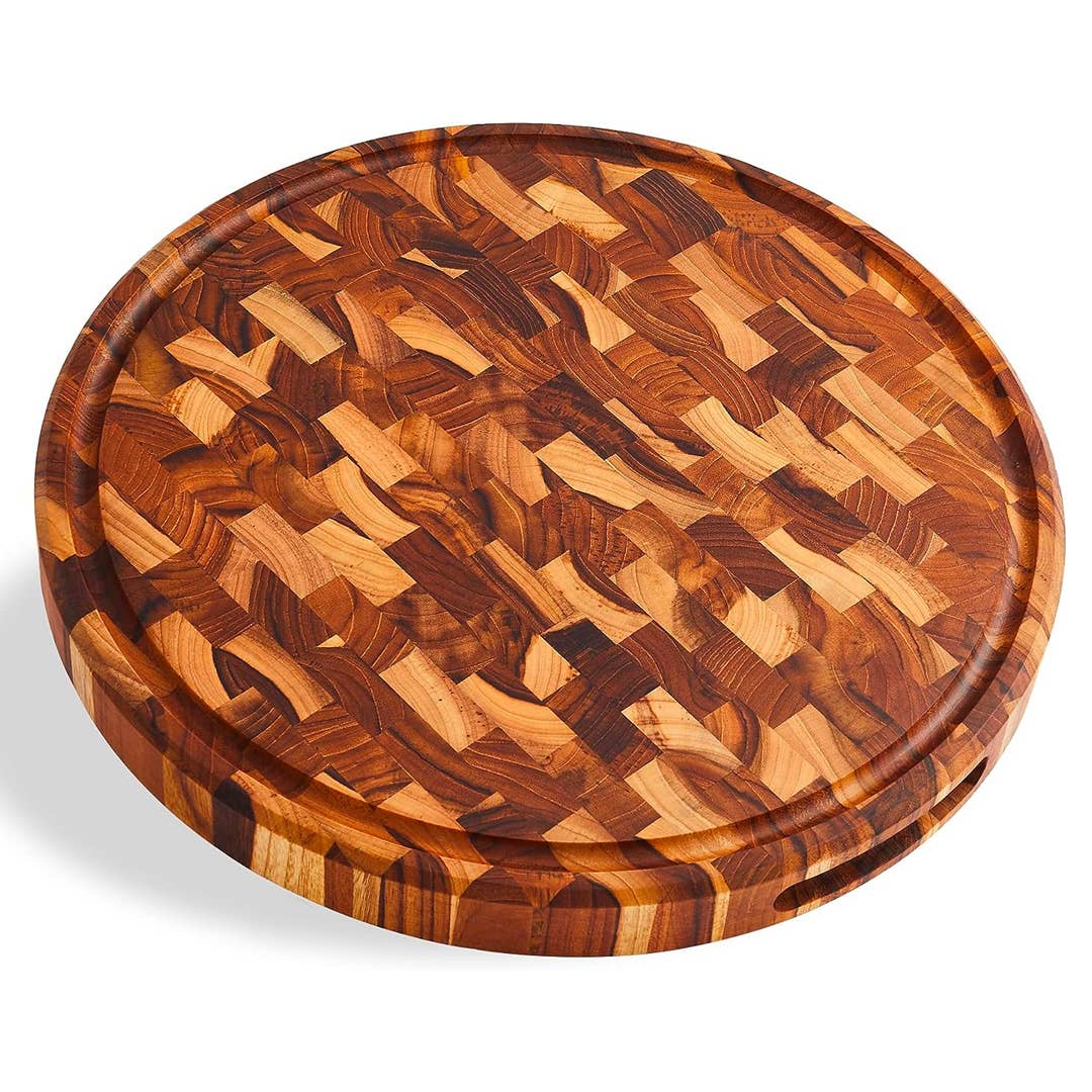 Sonder Los Angeles Winsome Large Teak Wood Cutting Board with Juice Groove