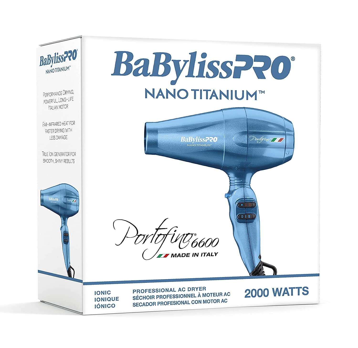 BaBylissPRO Nano Titanium Portofino Professional Dryer