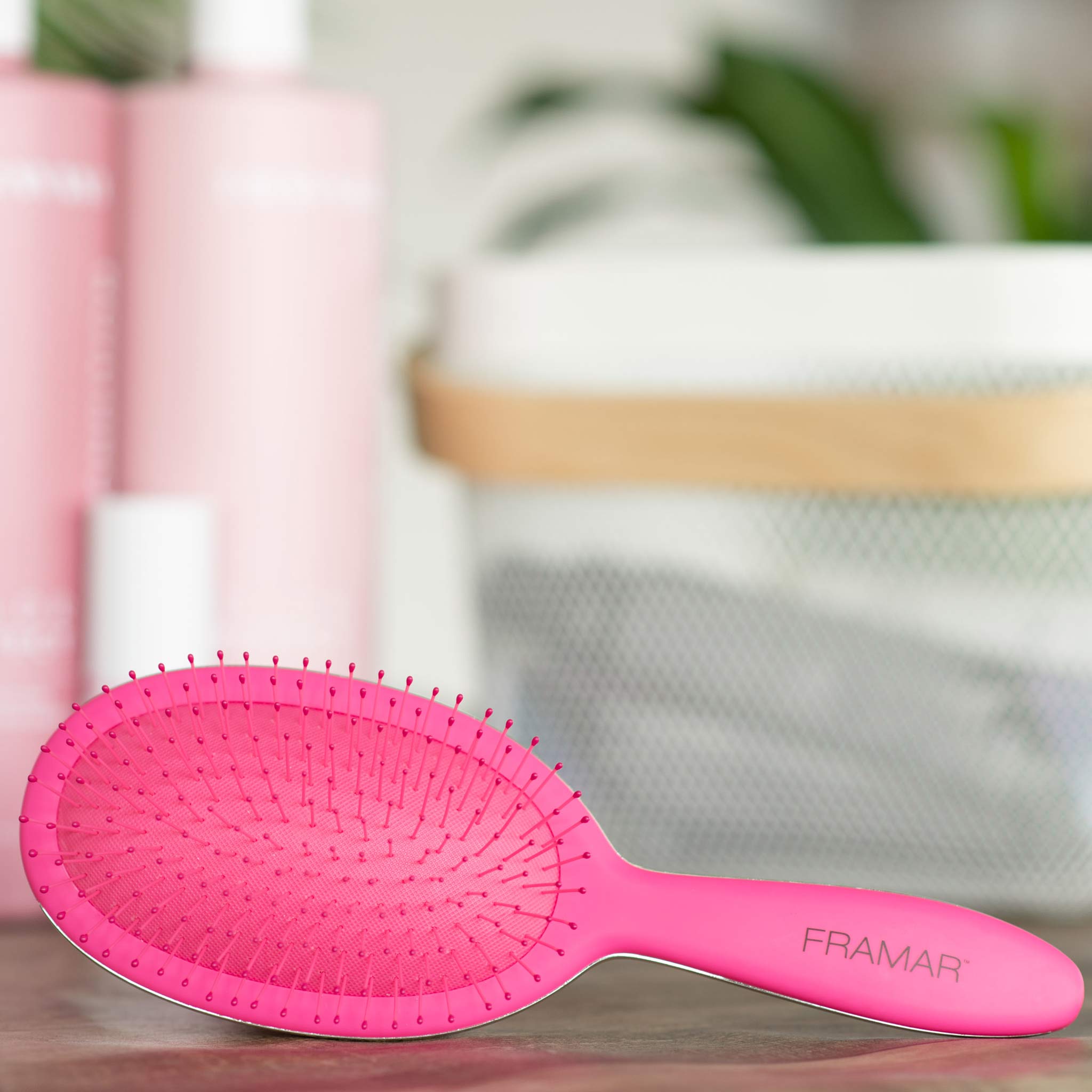 Framar Detangling Hair Brush with Flexible Bristles