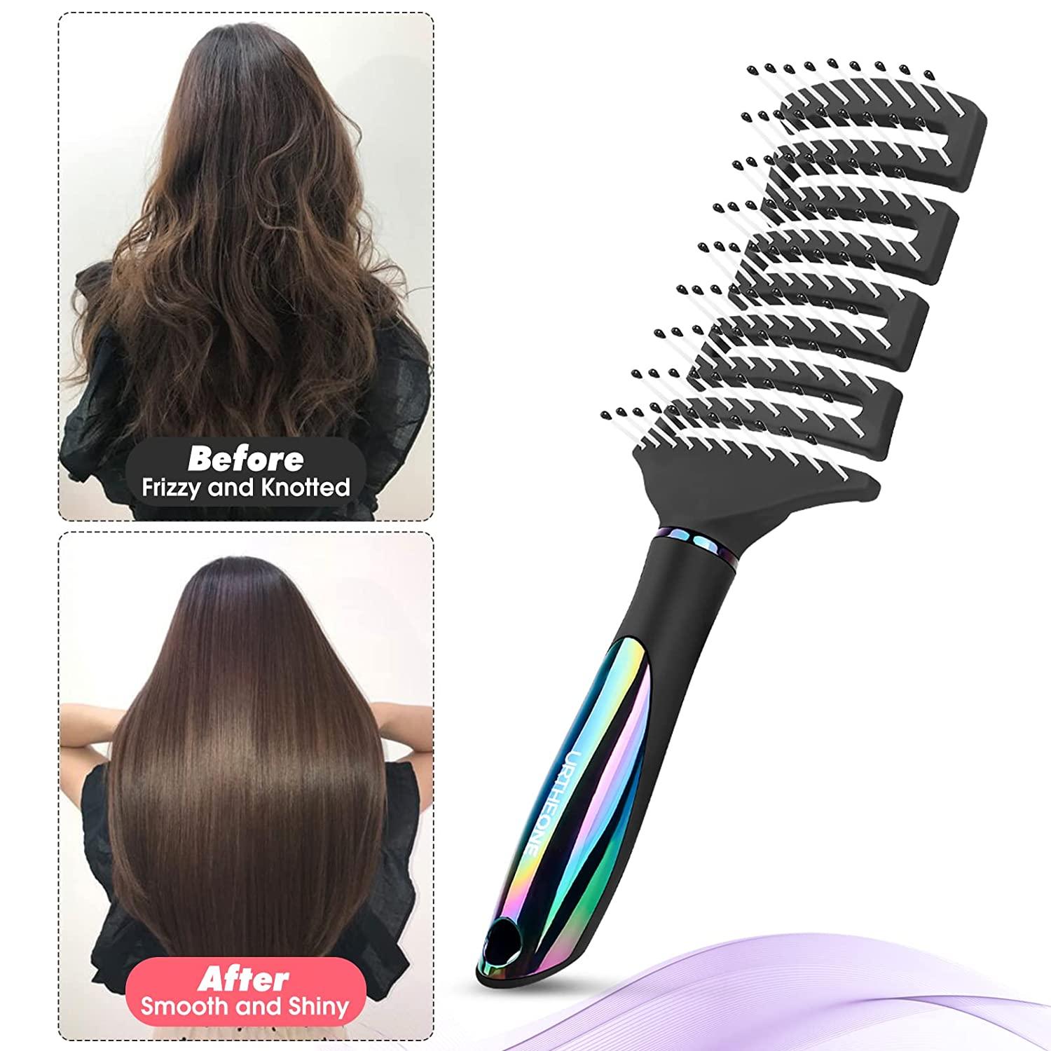 Bsiscar Curved Vented Detangling Hair Brush