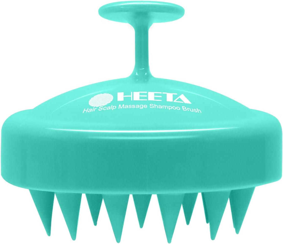 Heeta Scalp Care Hair Brush with Soft Silicone Bristles