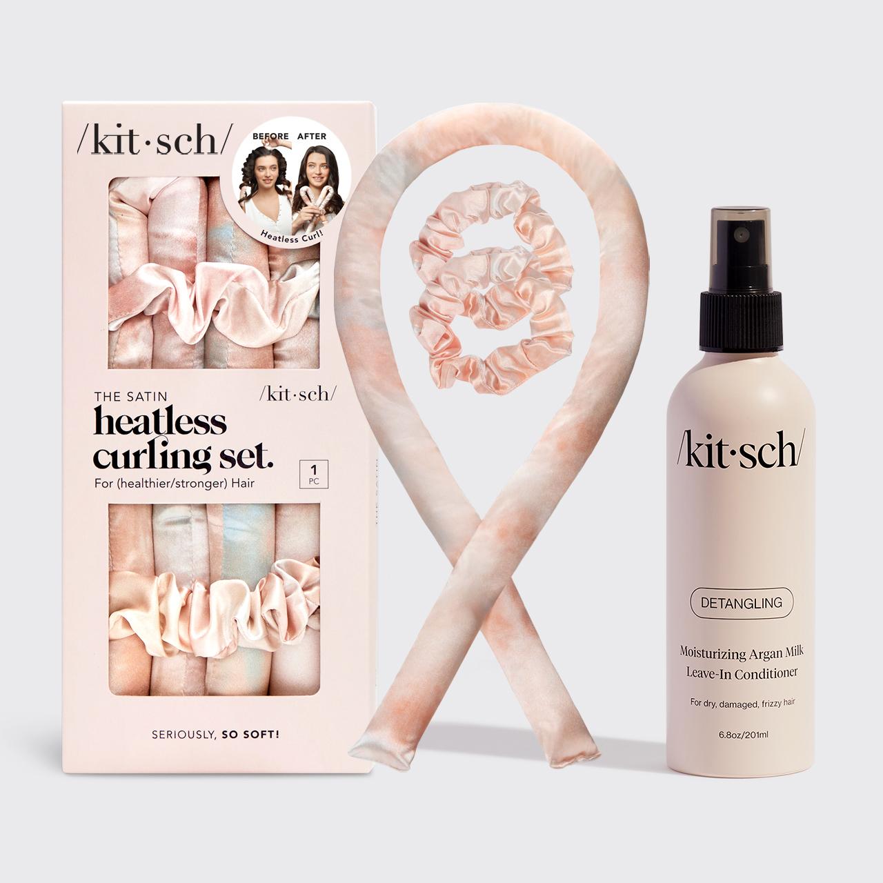 Kitsch Satin Heatless Curling Set with Scrunchies