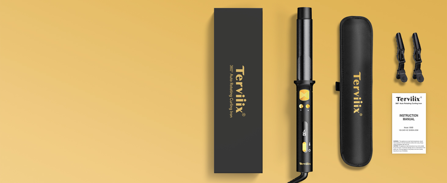 Terviiix Auto Hair Curler with Larger 1-Inch Barrel