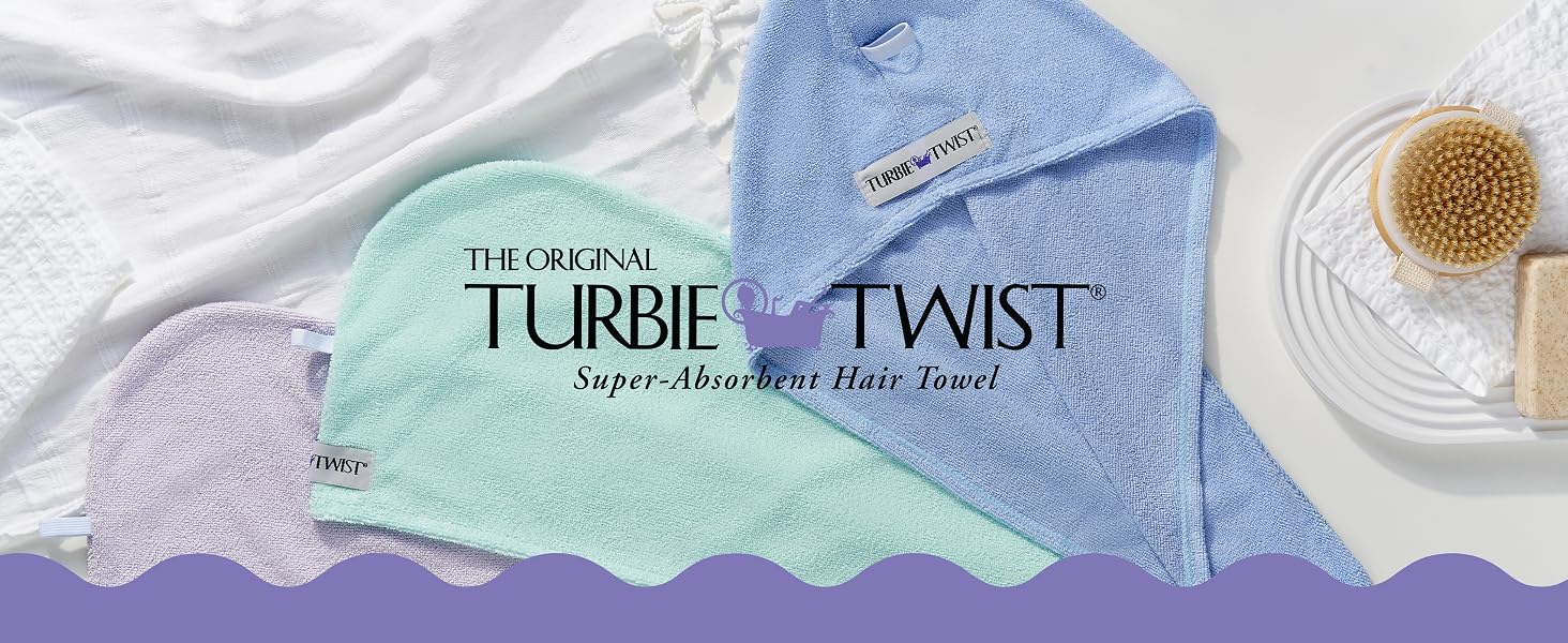 Turbie Twist Microfiber Hair Towel 2-Pack