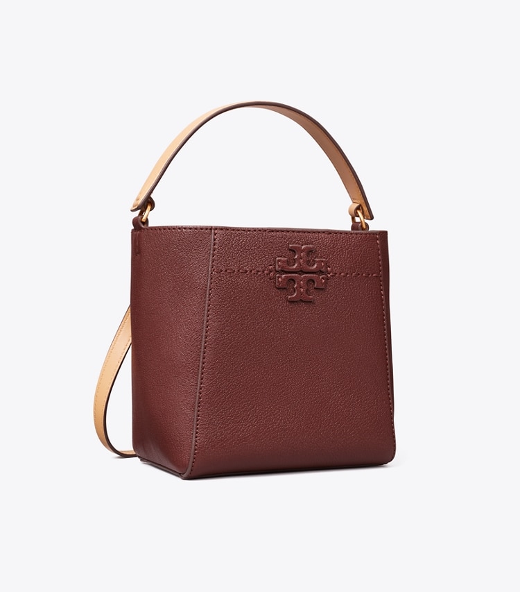 Tory Burch McGraw Small Leather Bucket Crossbody