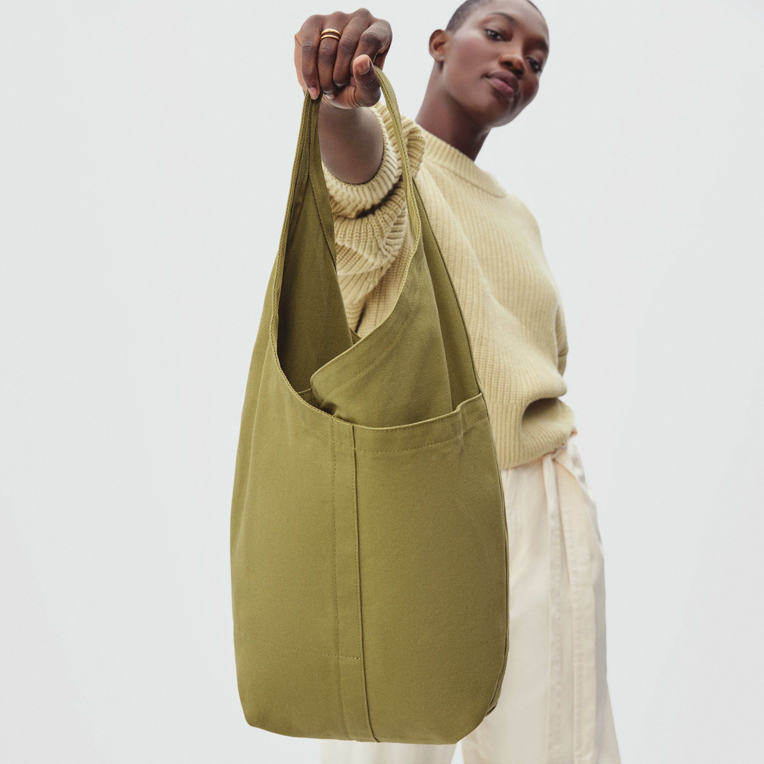 Everlane The Modern Canvas Snap Backpack Tote