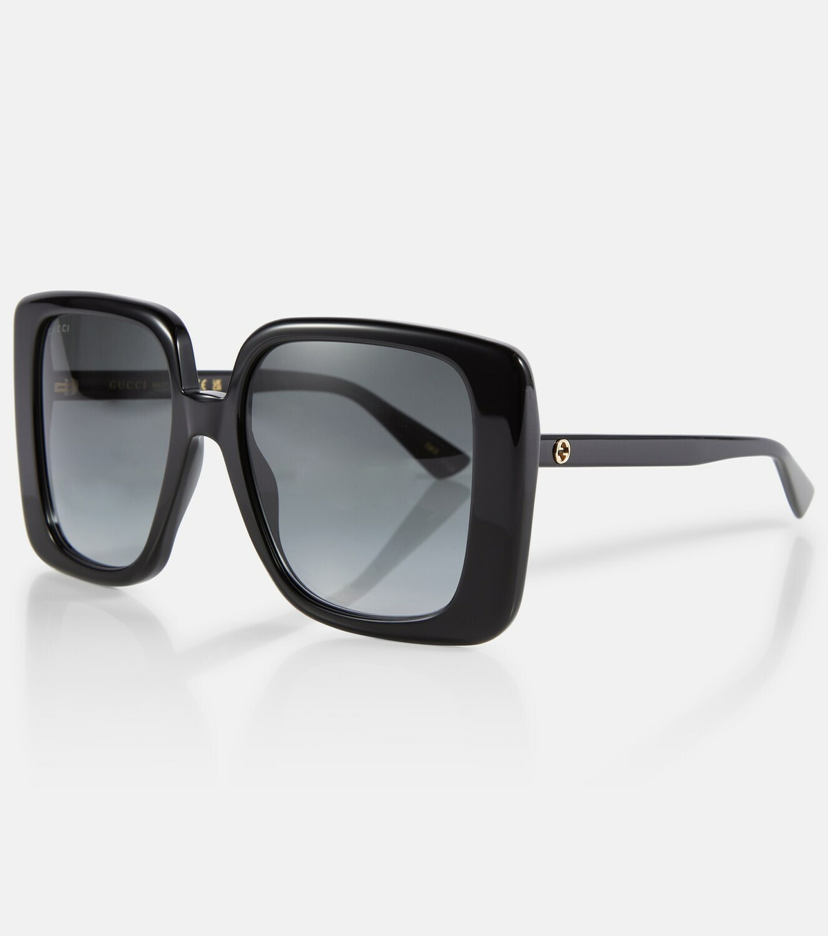 Gucci Oversized Square Frame Acetate Sunglasses