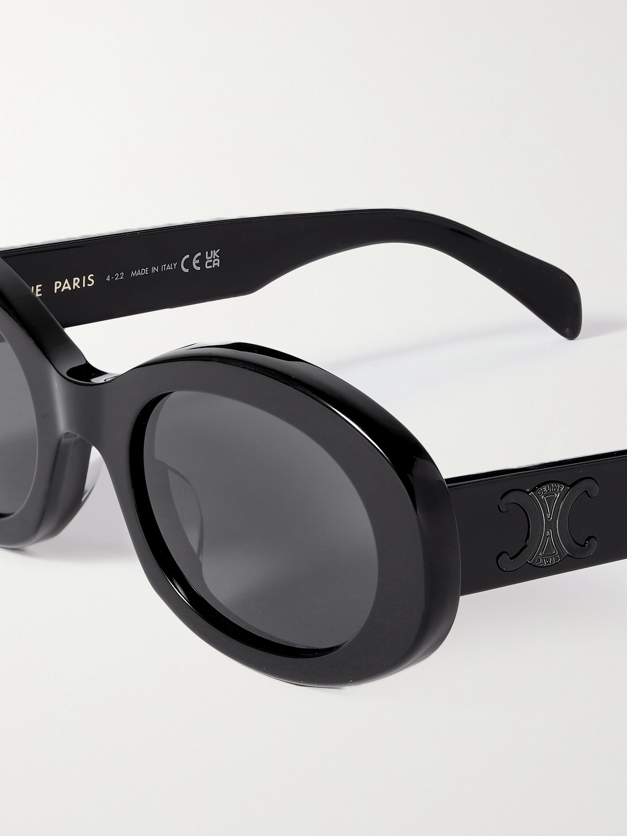 Celine Triomphe Oval Monogram Acetate Sunglasses