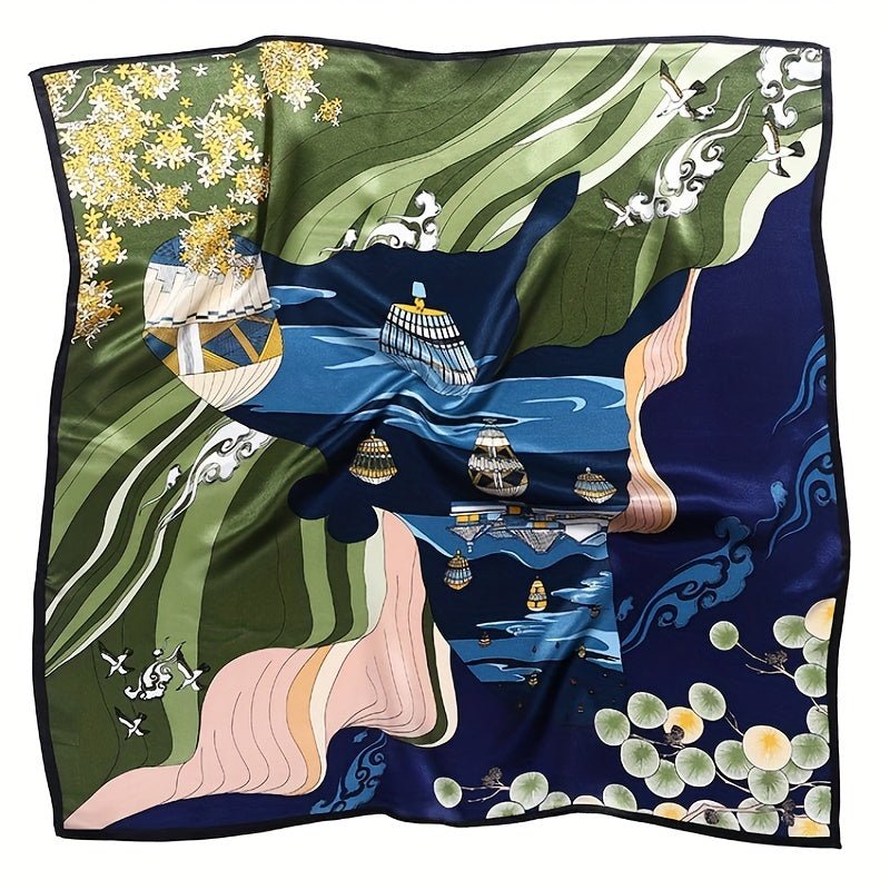 LilySilk 100% Mulberry Silk 21-Inch Small Square Scarf