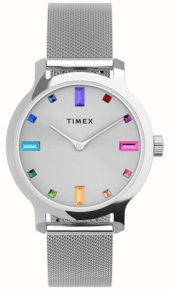 Timex Transcend 31mm Ultra-Thin Leather Watch