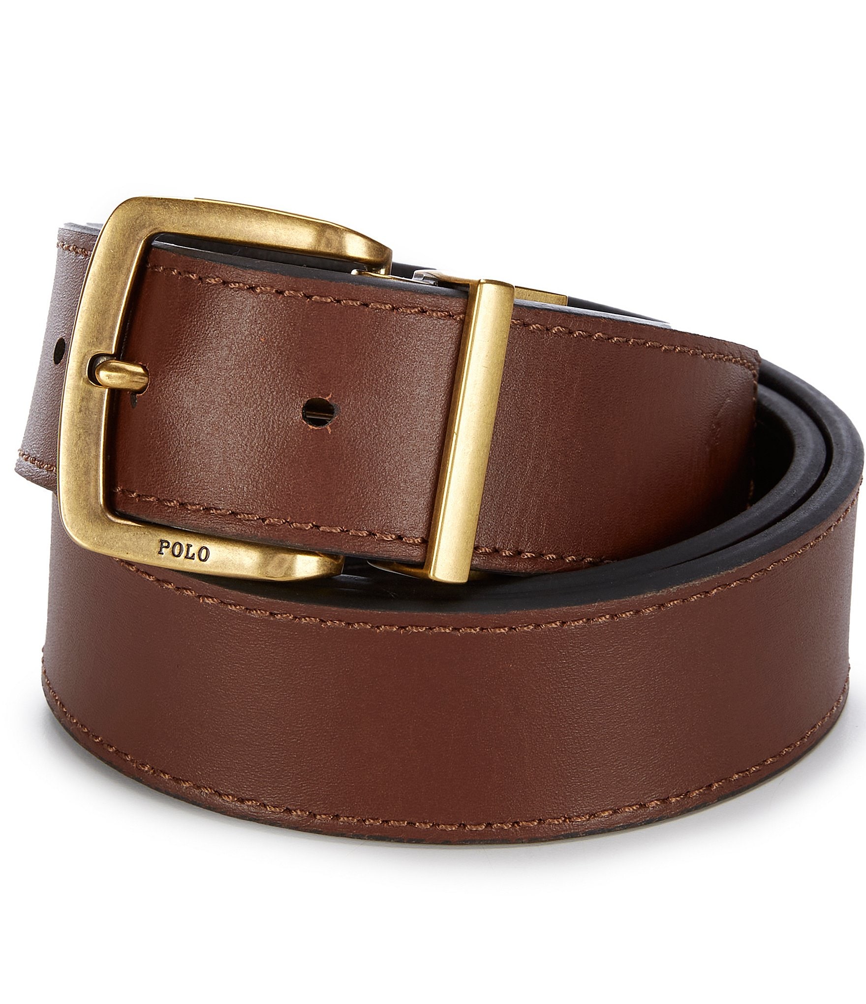 Ralph Lauren Classic Reversible Saffiano Leather Belt