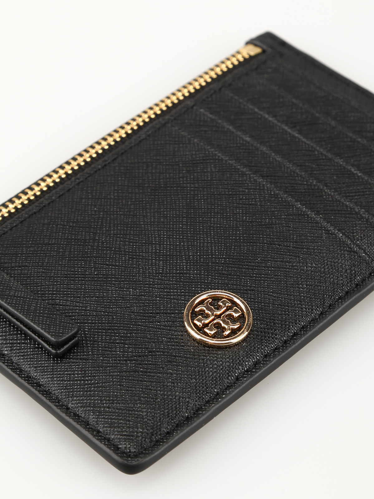 Tory Burch Robinson Slim Leather Card Case