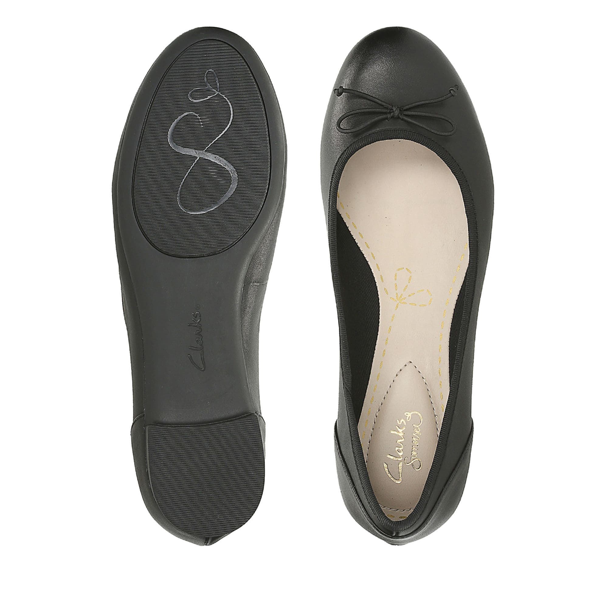 Clarks Couture Bloom Pointed Toe Leather Flat