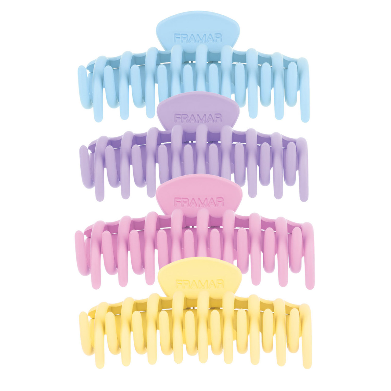 Framar Pastel Matte Claw Clips Set with Soft-Touch Grip
