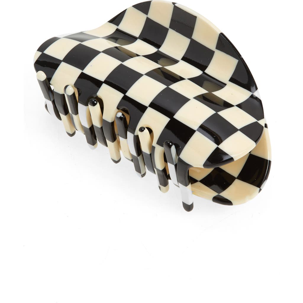 CHUNKS Matte Checkerboard Acetate Claw Clip